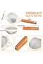 Silk Route - Small Fine Mesh Strainers with Wooden Handle for Kitchen Use, Perfect for Straining Flour, Quinoa, Tea, Juice, and Sugar, Set of 2 - 7
