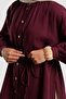 Muslin Shirred Detailed Shirt Burgundy - 8