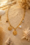 Stainless Steel Charm Gold Steel Necklace - 2