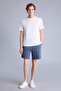 Regular Fit Elastic Waist Above Knee Mint Blue Shorts G7251Ax26Sm