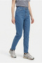 High Waist Skinny Jeans - Blue - 4