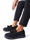 Zrj154 high quality laceless tasseled men's daily loafer - suede black - 3