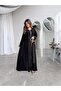 عباية كريب mwt793 مع تطريز لين مطرز - 2