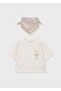 Girl's Bandana and Tshirt Set Beige - 2