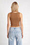 Pack of 2 Basic Crop Viscose Blouse Lrn0012 Biscuit Cream - 5