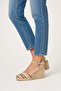 Colorful Woven Espadrille Wedge Heel Sandals - 4