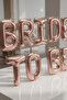 Bride to Be Rose Gold 16 Inch Letter Foil Balloon Set 40 cm Party Decor - 3