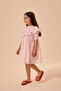 Strawberry Embroidery Cotton Dress Pink - 7