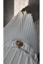 White Lined Pleated Maxi Premium Chance Dress - 6