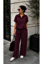 Women's Shirt-Pants Oversize Dual Set - 2