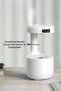 Ultrasonic Anti Gravity Air Humidifier Aromatherapy Device with Raindrop and Led Clock Display - 3