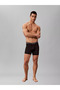 Men's Cotton Slim Fit 3-Piece Black Boxer Briefs with Elastic Waistband - 2