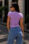 Women's Printed Basic Crew Neck Short Sleeve Slim Fit T-Shirt - 5