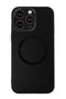 Urr Matte Pure Glass Magsafe Cover Compatible with iPhone 15 Pro - Black