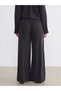 Peak New Season Elastic Waist Wide Leg Women's Pleated Trousers - 8
