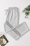 4 Pieces Unisex Regular Pipe Leg Gray Color Sweatpants - 8