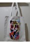 Punch Embroidered Lion Model Linen Bag Cloth Bag Daily Bag - 3