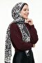 Ethnic Floral Pattern Black-White Soft Cotton Shawl