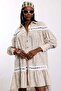 Beige Country Linen Dress - 3