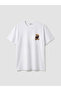 Xside White Bear Teddy Printed 100% Cotton Women's T-Shirt - 6