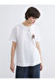 Xside White Bear Teddy Printed 100% Cotton Women's T-Shirt - 4