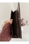 Women's Croco Textured Shiny Large Size Wallet - 4
