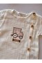 Baby Boy Muslin Summer Jumpsuit with Trolley - 100% Cotton - 2