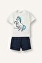Horse Printed Short Sleeve T-Shirt Shorts 2-Piece Set Baby Boy H8282A526Hs