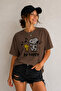 Be Happy Printed Unisex Oversize T-Shirt – Cotton Crew Neck Casual T-Shirt