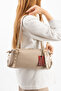 Nova Women's Shoulder Bag with Belt Strap Detail, Mink - 2