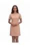 Kayik Yaka 2 Yarn Combed Cotton Dress - 3