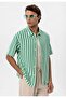 Oversize Openwork Striped Men's Shirt - 6