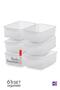 6 قطع 4.5 لتر. منظم ثلاجة، منظم مطبخ، منظم حمام، منظم، حاوية تخزين - 2