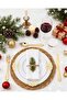 طقم أدوات مائدة بلاستيكية ذهبية لامعة مكون من 175 قطعة - يكفي لـ 25 شخصًا، أطباق حفلات يمكن التخلص منها، مناسب للأعراس والعطلات والتجمعات - 4