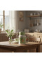 Flower Ceramic Mug with Lid | 400 ml | Sage Green & White | Cute Bunny & Bear Design - 2