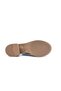 Genuine Leather Low Heeled Women's Cappuccino Brown Comfort Sandals with Velcro on the Back - 5