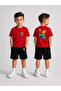 Boy's T-Shirt and Shorts Set Printed Summer Cotton Comfortable Fit Combination