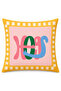 Ays Home Powder Yellow Maximalist Pattern Garden Balcony Cushion Cover Set (Double-Sided) - 5