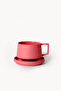 Lumière Cherry Coffee Cup – Limoges French Porcelain, 200 ml - 2