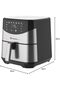 Air Fryer LED Display, 1700W 5.5L Capacity, Air Fryer Stainless Steel, 9 Pre-Set Cooking Programs, High Speed Air Circulation Technology (ME-AF978) - 2