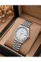 Women's Wristwatch Steel Band Calendar Silver Color Casual and Stylish Combination Bracelet Gift - 2