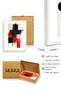 White Wooden Framed 3 Piece Set Painting Huhu429 - Triple Painting Set White Frame - 2