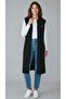 Women's Hakim Vest with Zippered Pockets on the Front, Long Combed Cotton Vest - 3