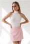 Women's White Halter Neck Lace Detailed Soft Stretchy Blouse Blz-19003312 - 2