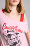 Boxy Fit Boat Neck Printed Short Sleeve T-Shirt H8900Ax26Hs - 4