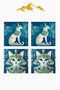 Digital Printed Soft Textured 4-Piece Throw Pillow Cover Set Krl0124 - 3