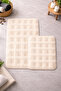 2-Piece Simirna Square Bath Mat & Toilet Set |   Soft and Non-Slip Sole