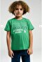 Boy's Green Printed Shorts Set – Summer Comfortable Two-Piece Combination 2009-Yy - 2
