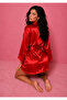 Silky Satin Belted Short Dressing Gown – Shipped in Boxed Packaging - 2