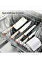 Kitchen Knife Set with Countertop Stand, Complete Culinary Collection with Scissors and Peeler, Ergonomic Comfort-Grip Handles, Ideal for Home Cooking, Daily Meal Prep, and Kitchen Organization - 5
